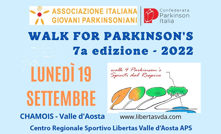 A Chamois la VII edizione di Walk for Parkinson’s