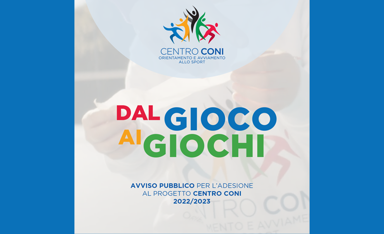 Avviso pubblico Progetto Centri CONI