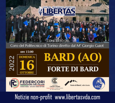 concerto coro politecnico bard libertas valle d'aosta