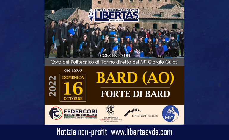 concerto coro politecnico bard libertas valle d'aosta