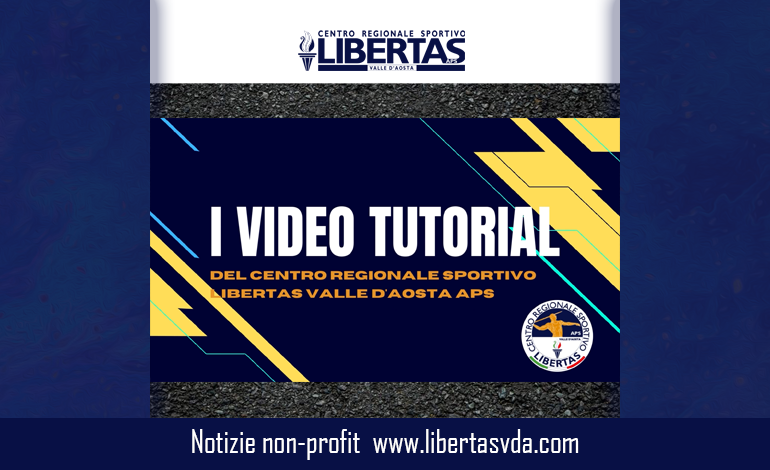 video tutorial libertas valle d'aosta associazioni runts coni sport terzo settore